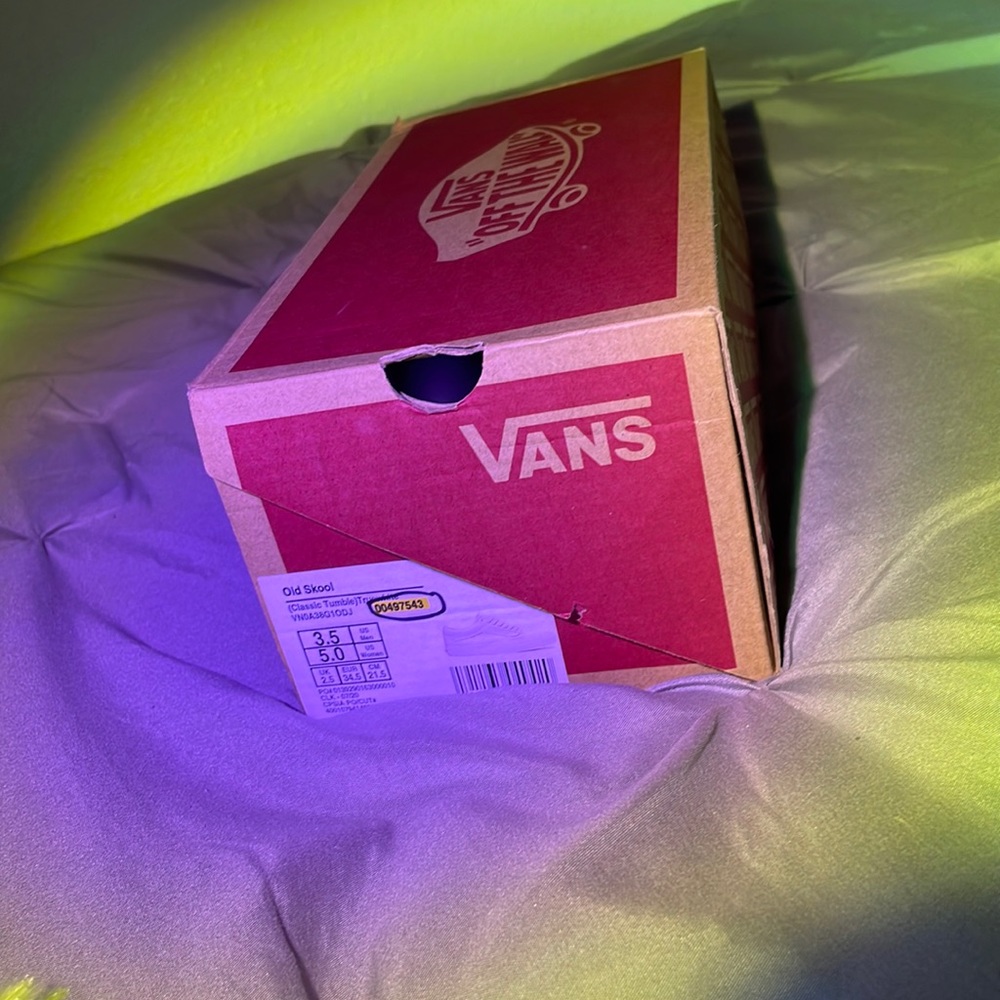 White leather vans